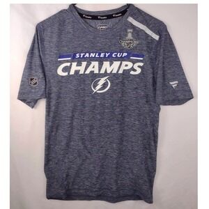 Tampa Bay Lightening 2020‎ Stanley Cup Fanatics Authentic Pro T-Shirt Size S